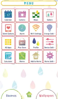 Colorful Raindrops Theme android App screenshot 3