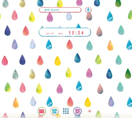 Colorful Raindrops Theme android App screenshot 4